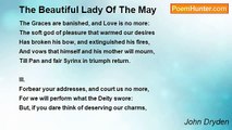 John Dryden - The Beautiful Lady Of The May