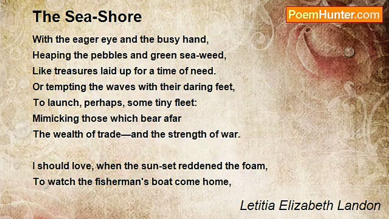 Letitia Elizabeth Landon - The Sea-Shore