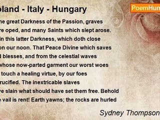 Sydney Thompson Dobell - Poland - Italy - Hungary