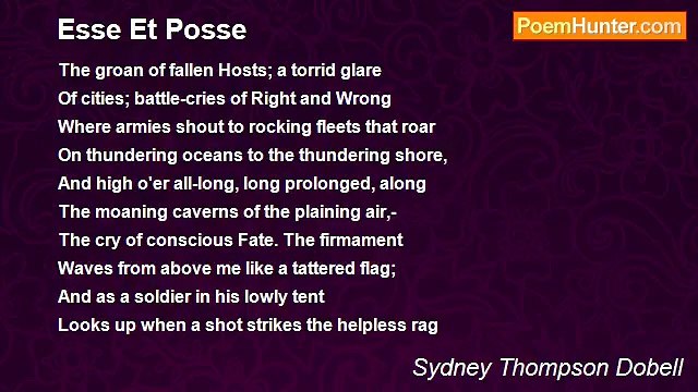 Sydney Thompson Dobell - Esse Et Posse