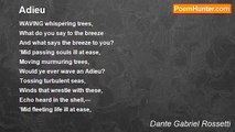 Dante Gabriel Rossetti - Adieu