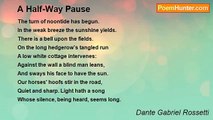 Dante Gabriel Rossetti - A Half-Way Pause
