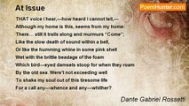Dante Gabriel Rossetti - At Issue