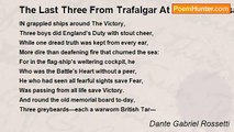 Dante Gabriel Rossetti - The Last Three From Trafalgar At The Anniversary Banquet, st October -