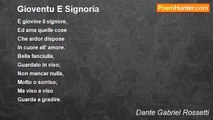 Dante Gabriel Rossetti - Gioventu E Signoria