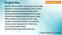 Dante Gabriel Rossetti - English May