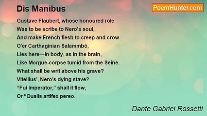 Dante Gabriel Rossetti - Dis Manibus