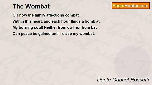 Dante Gabriel Rossetti - The Wombat