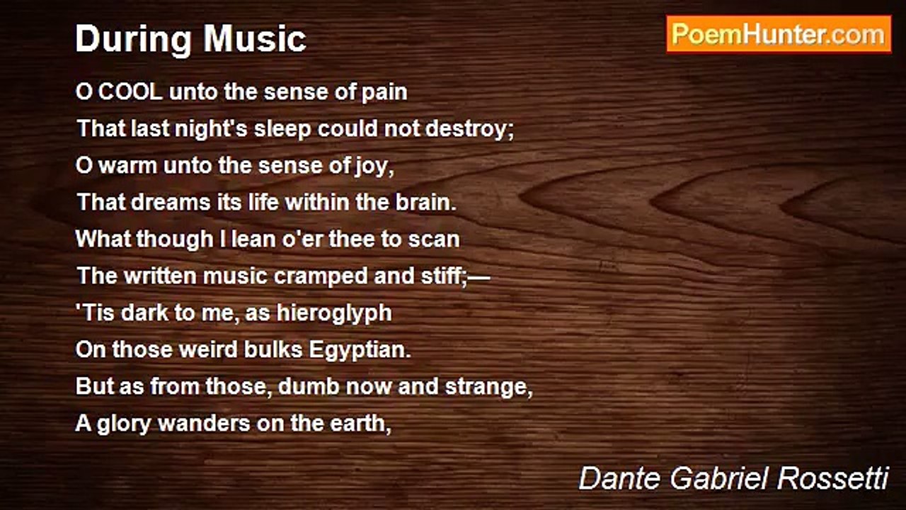 Dante Gabriel Rossetti - During Music