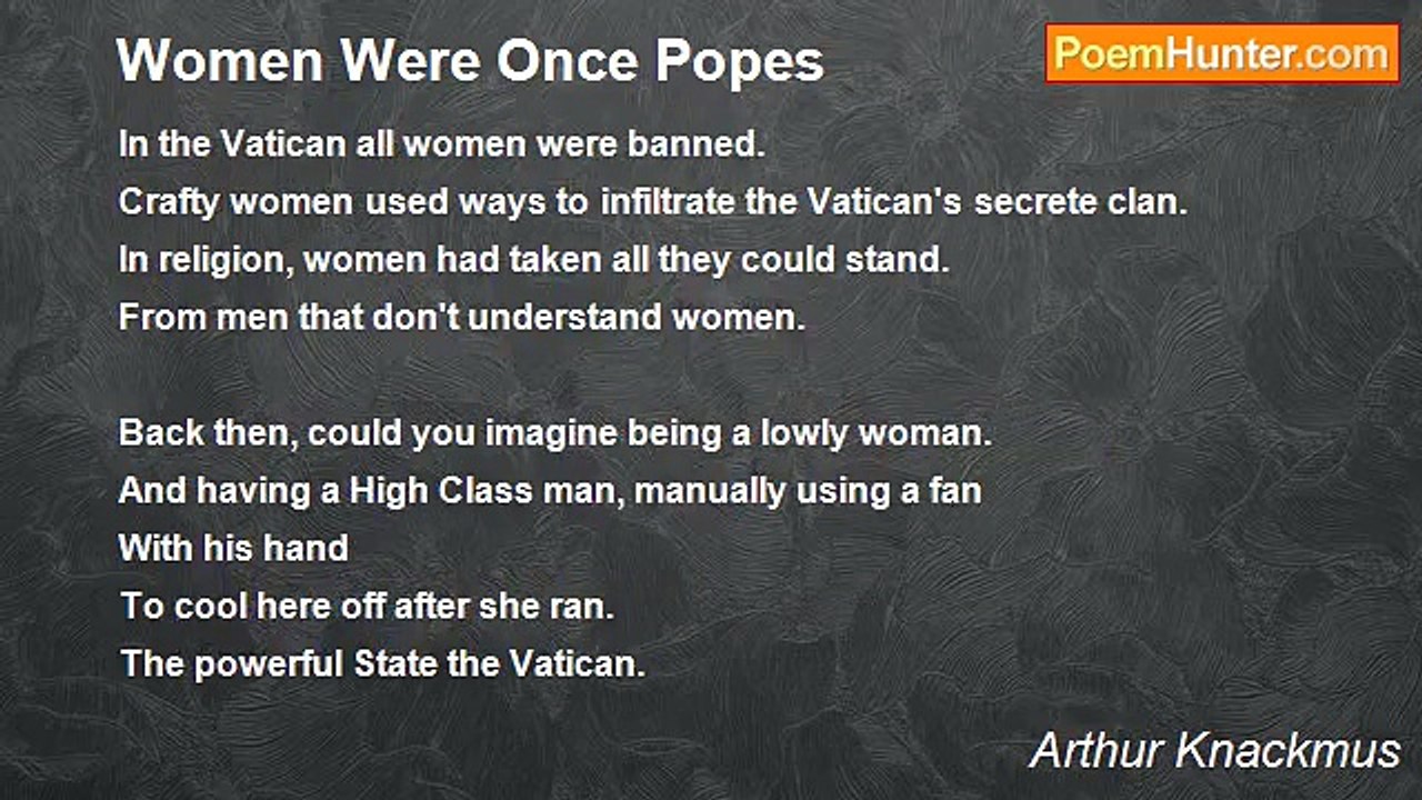 Arthur Knackmus - Women Were Once Popes