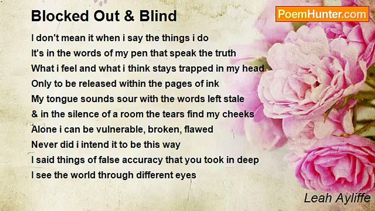 Leah Ayliffe - Blocked Out & Blind