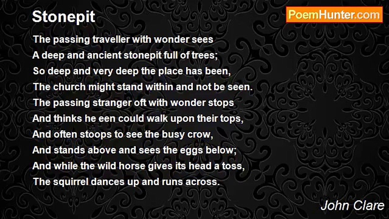 John Clare - Stonepit