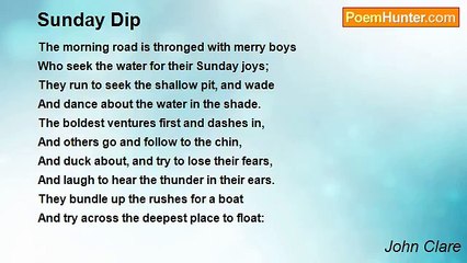 John Clare - Sunday Dip
