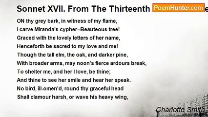 Charlotte Smith - Sonnet XVII. From The Thirteenth Cantata Of Metastasio