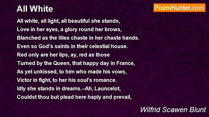 Wilfrid Scawen Blunt - All White