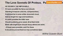 Wilfrid Scawen Blunt - The Love Sonnets Of Proteus.  Part III: Gods And False Gods: LIV