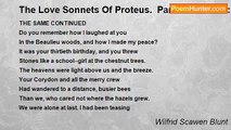 Wilfrid Scawen Blunt - The Love Sonnets Of Proteus.  Part II: To Juliet: XLV