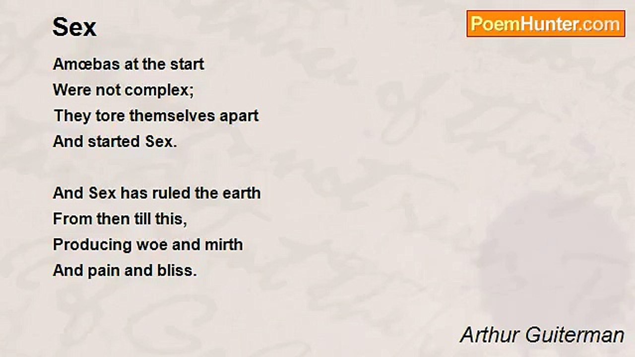 Arthur Guiterman - Sex