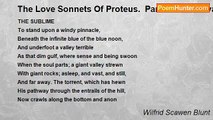 Wilfrid Scawen Blunt - The Love Sonnets Of Proteus.  Part IV: Vita Nova: CVI
