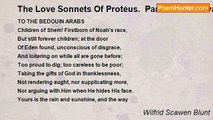 Wilfrid Scawen Blunt - The Love Sonnets Of Proteus.  Part IV: Vita Nova: CXI