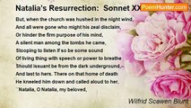 Wilfrid Scawen Blunt - Natalia’s Resurrection:  Sonnet XXIII