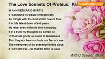 Wilfrid Scawen Blunt - The Love Sonnets Of Proteus.  Part IV: Vita Nova: LXXXIV