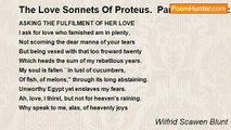 Wilfrid Scawen Blunt - The Love Sonnets Of Proteus.  Part II: To Juliet: XXVII