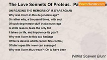 Wilfrid Scawen Blunt - The Love Sonnets Of Proteus.  Part III: Gods And False Gods: LXX