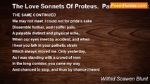 Wilfrid Scawen Blunt - The Love Sonnets Of Proteus.  Part II: To Juliet: XLI