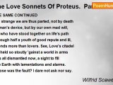 Wilfrid Scawen Blunt - The Love Sonnets Of Proteus.  Part II: To Juliet: XL