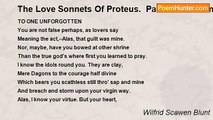 Wilfrid Scawen Blunt - The Love Sonnets Of Proteus.  Part III: Gods And False Gods: LXXX