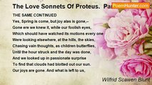 Wilfrid Scawen Blunt - The Love Sonnets Of Proteus.  Part II: To Juliet: XXXIV
