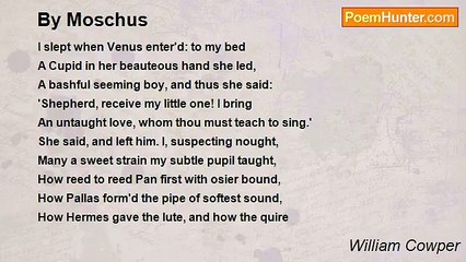 William Cowper - By Moschus