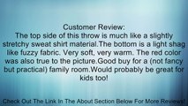 Pinzon Reversible Velvet Plush Jersey Throw Review