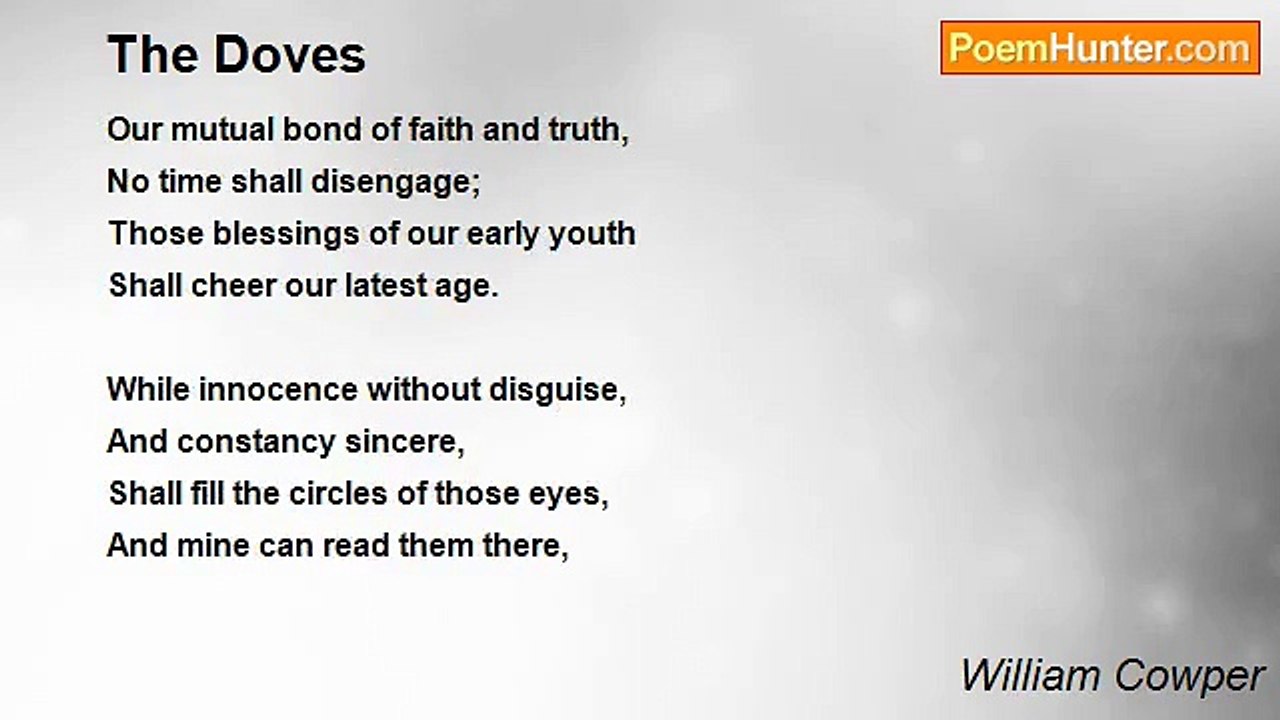 William Cowper - The Doves