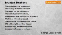 George Essex Evans - Brunton Stephens