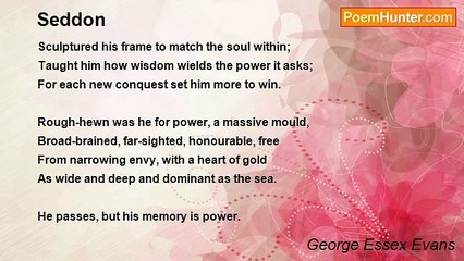 George Essex Evans - Seddon