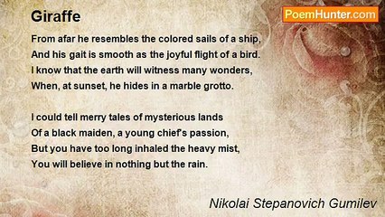 Nikolai Stepanovich Gumilev - Giraffe