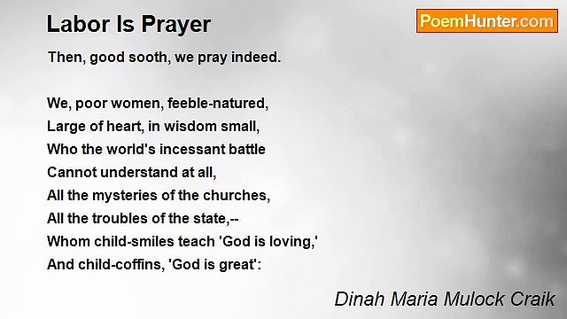 Dinah Maria Mulock Craik - Labor Is Prayer