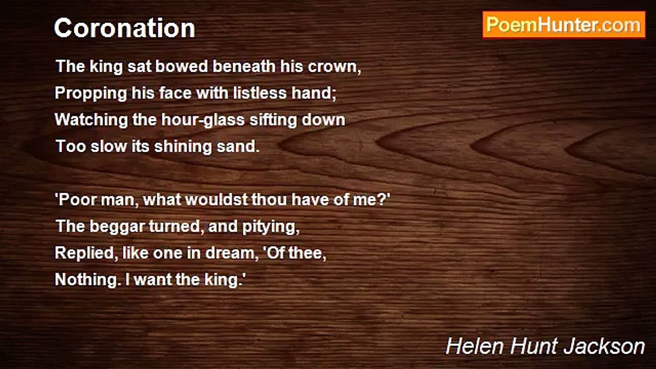 Helen Hunt Jackson - Coronation