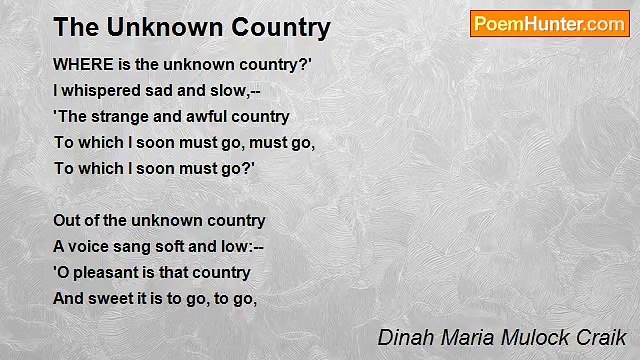 Dinah Maria Mulock Craik - The Unknown Country