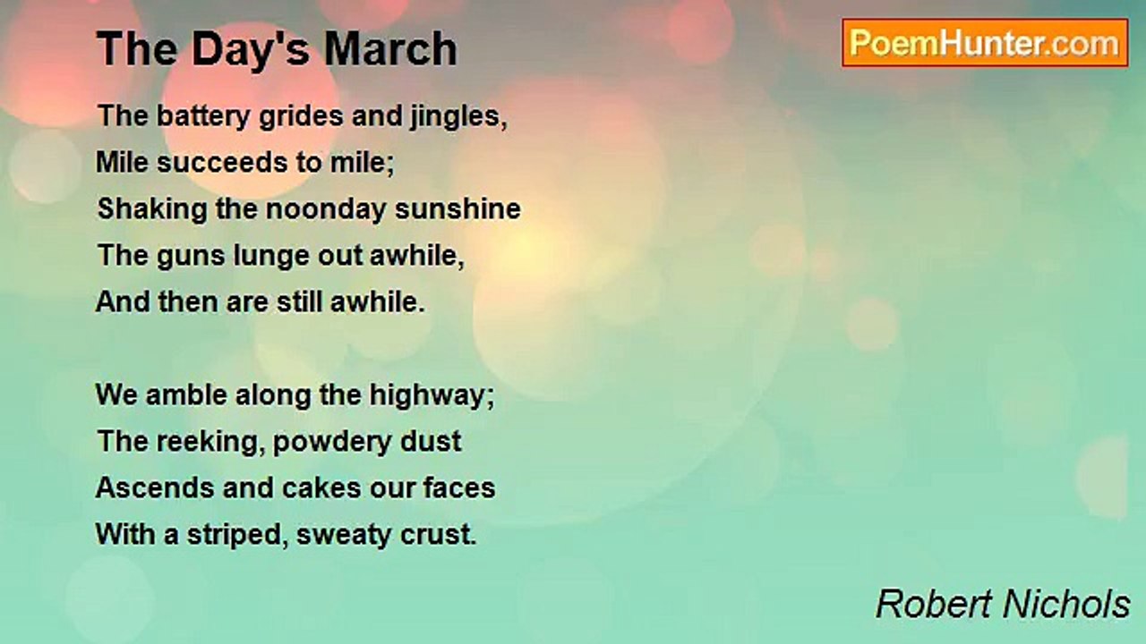 Robert Nichols - The Day's March