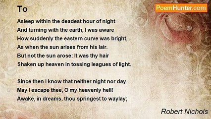 Robert Nichols - To