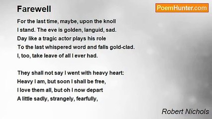 Robert Nichols - Farewell