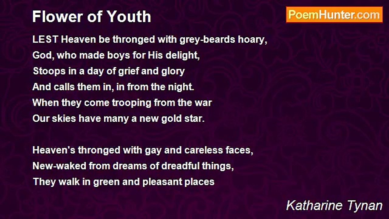 Katharine Tynan - Flower of Youth