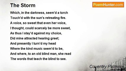 Coventry Patmore - The Storm