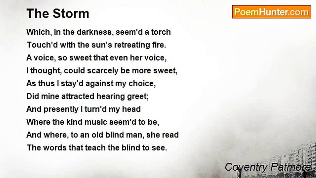 Coventry Patmore - The Storm