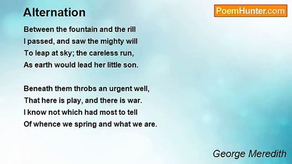 George Meredith - Alternation