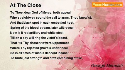 George Meredith - At The Close