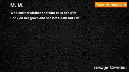 George Meredith - M. M.